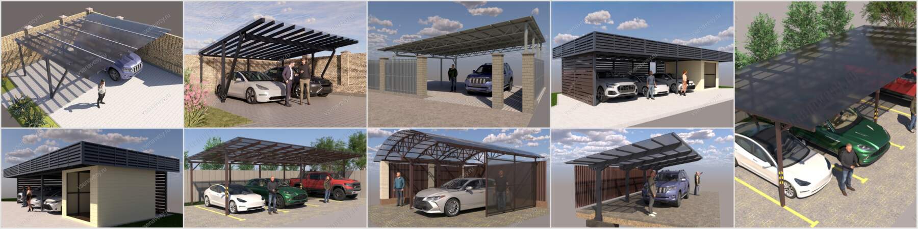 Навесы фото