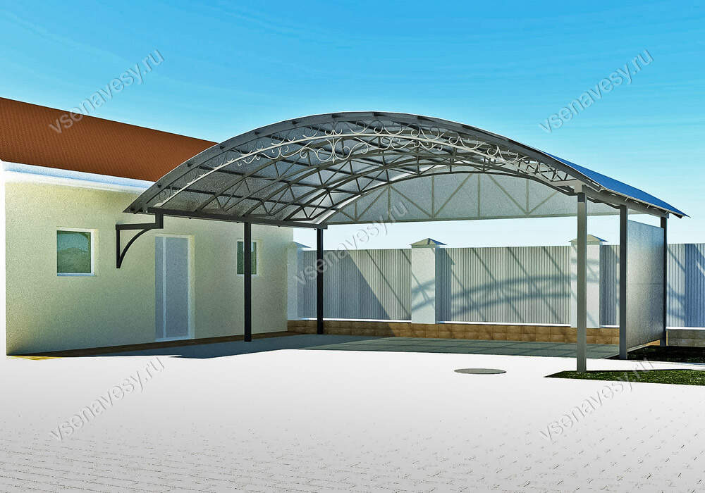 Навес к дому купить в СПб