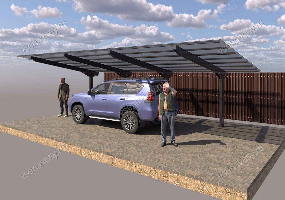 Консольный навес для машины